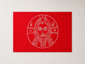 Orthodox Jesus Christ - Red Color - Flag 37x29in