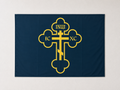 Orthodox Christ the Savior - Black&Yellow Color - Flag 37x29in
