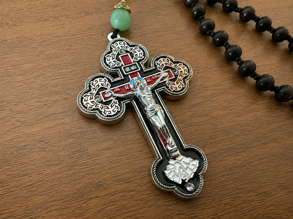 Orthodox Crucifix - Silver Color - Cross