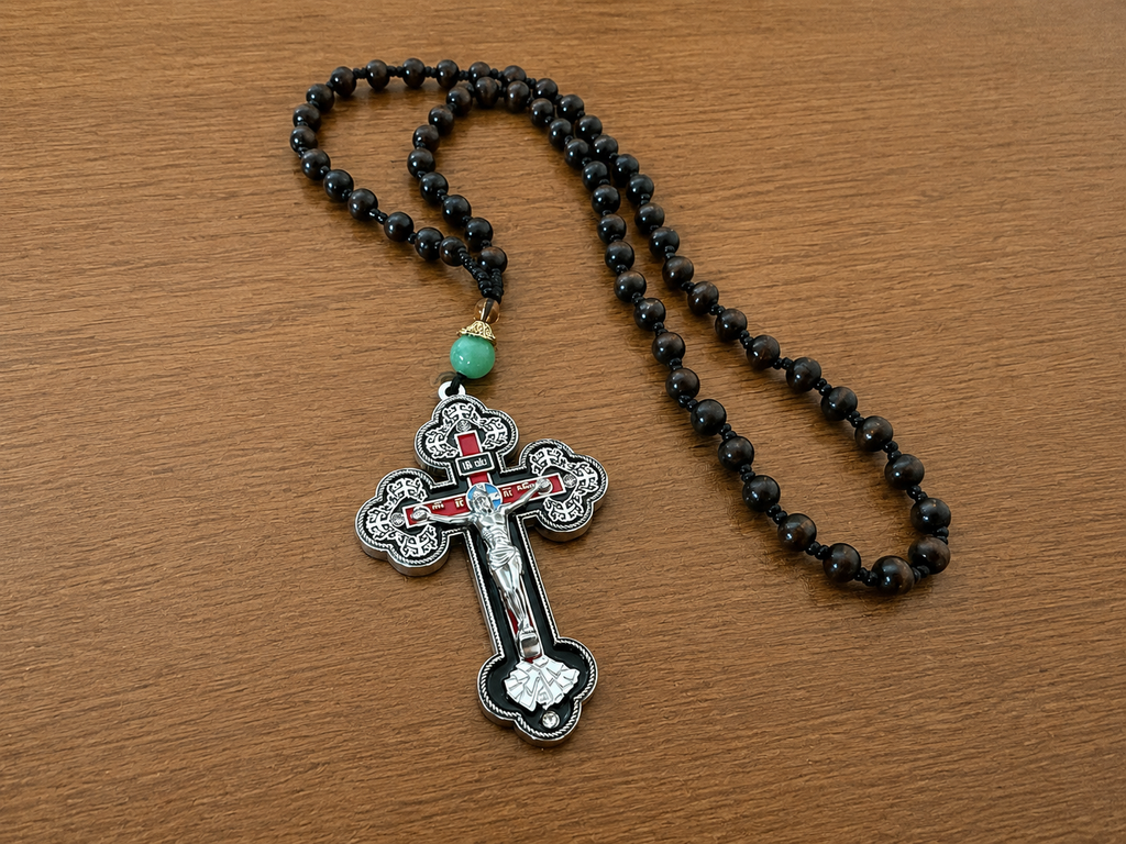 Orthodox Crucifix - Silver Color - Cross