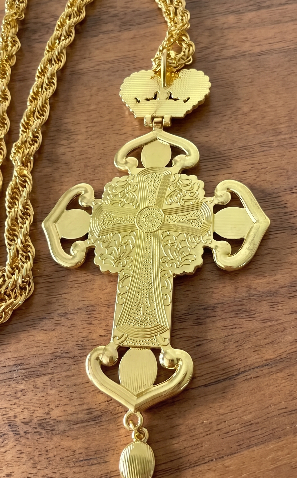 Orthodox Crucifix - Gold Color - Stainless Steel Cross