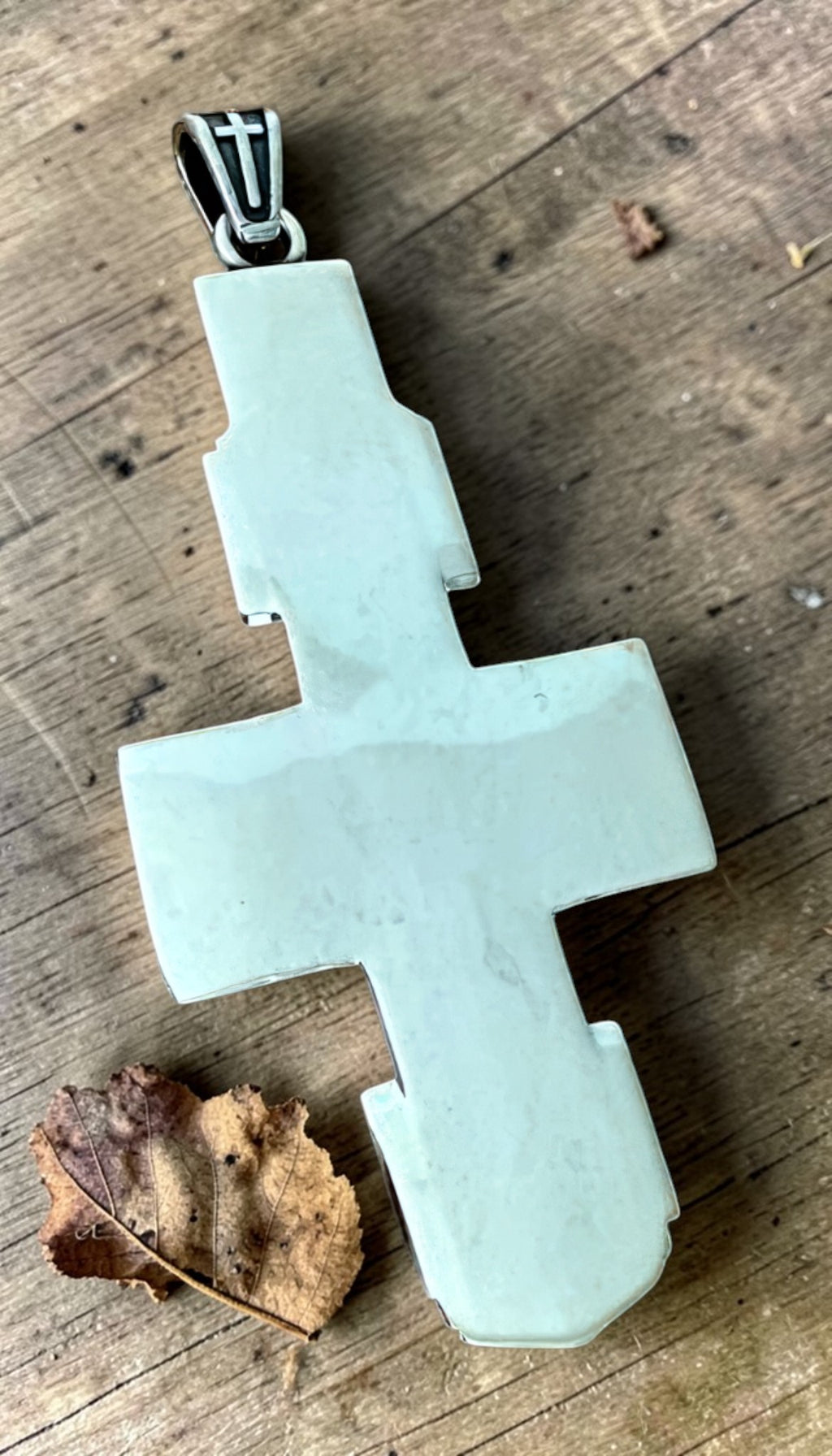 Orthodox Crucifix - Silver Color - Stainless Steel Cross 20.2g