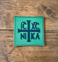 Orthodox IC XC NIKA - Mint Color - PVC Hook & Loop Patch