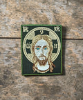 Orthodox Jesus Christ - Green Color - Hook & Loop Patch