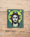 Orthodox Jesus Christ - Green Color - Hook & Loop Patch