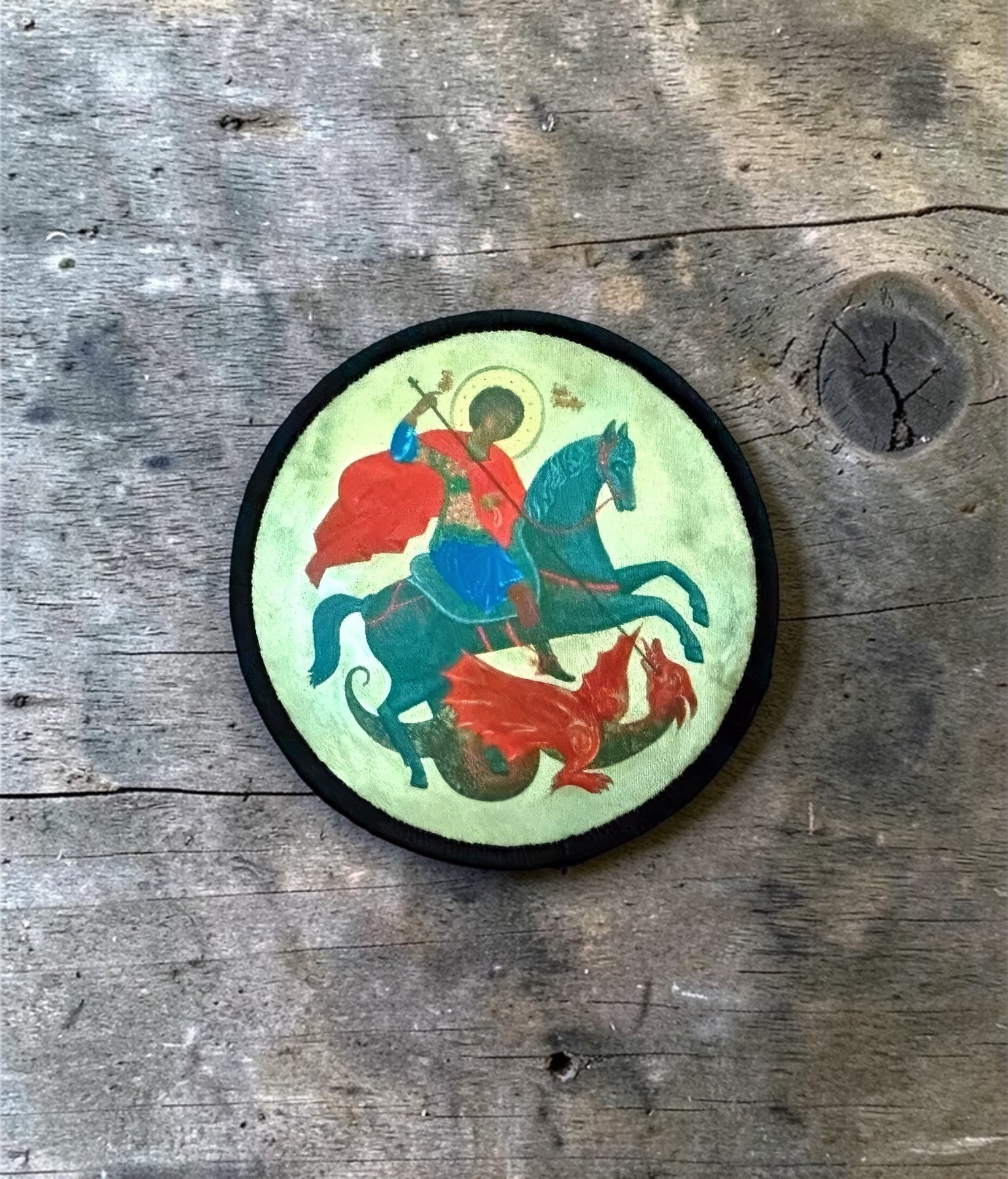 Orthodox St. George Slaying the Dragon - Hook & Loop Patch