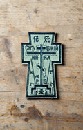 Orthodox Cross - Black&Olive Color - Hook & Loop Patch