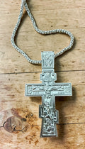 Orthodox Crucifix - Silver Color - Stainless Steel Cross