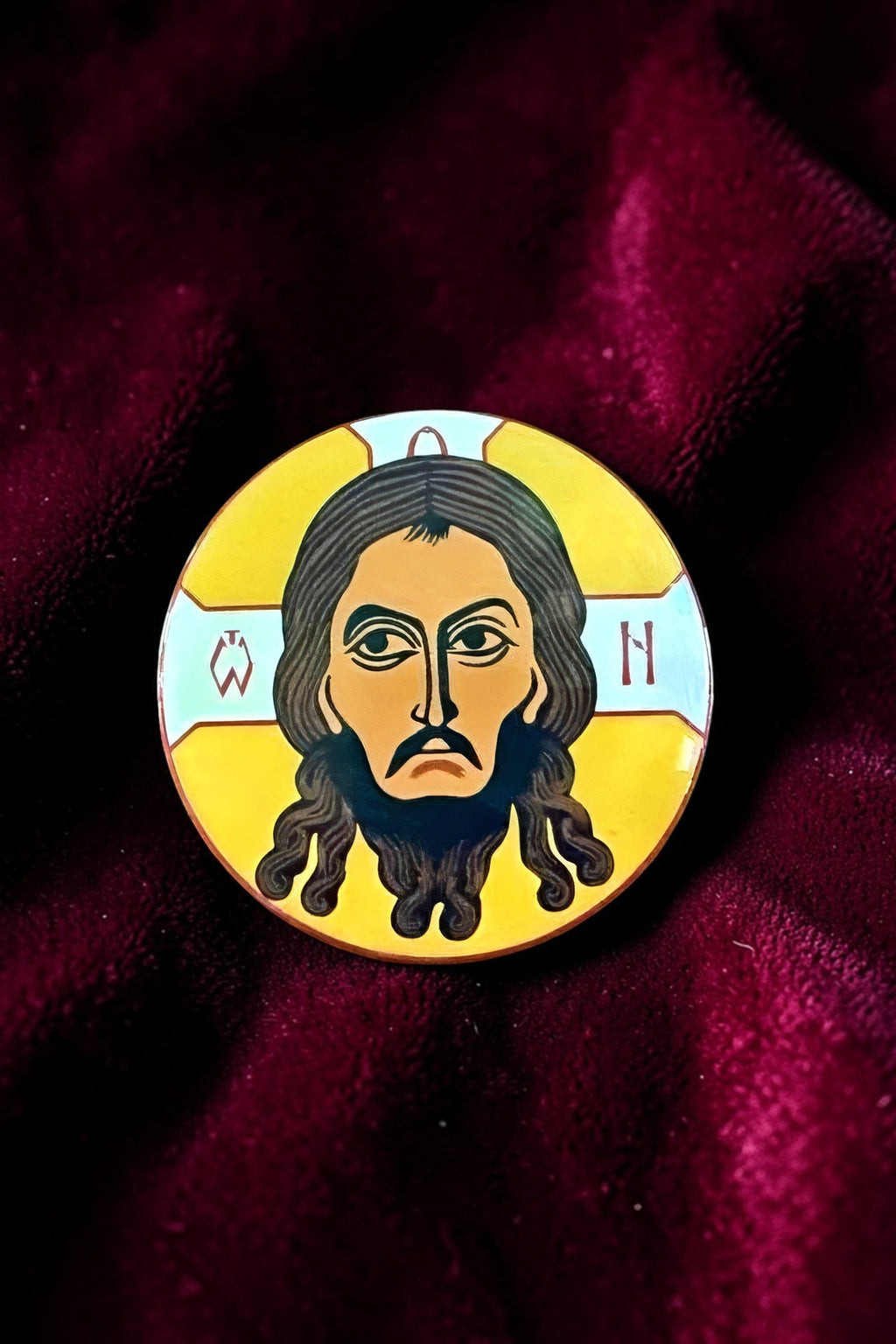 Orthodox Jesus Christ - Yellow Color - Pin
