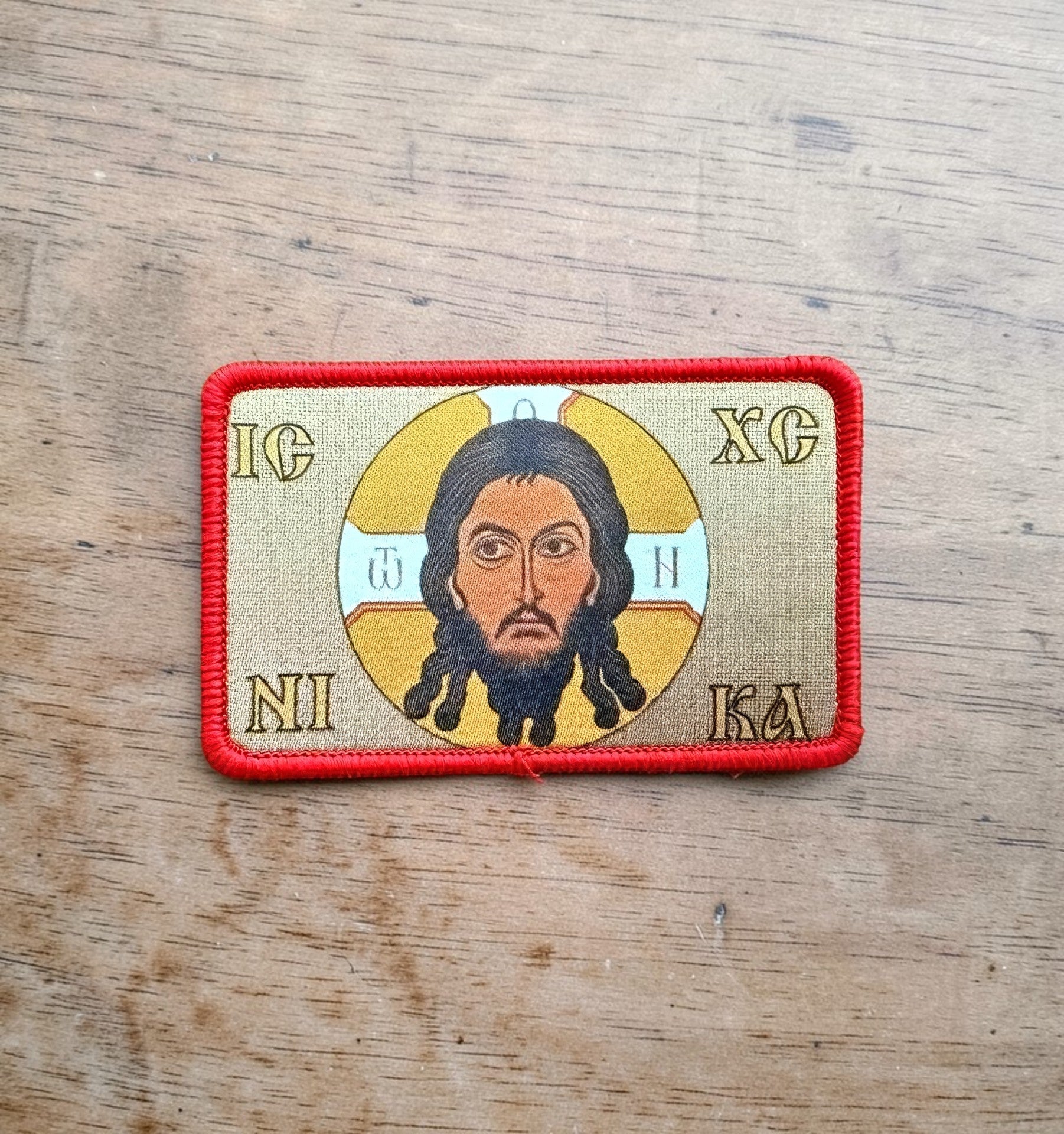 Orthodox Christ Pantocrator - Hook & Loop Patch