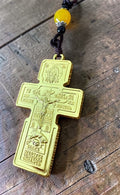 Orthodox Crucifix - Gold Color - Stainless Steel Cross