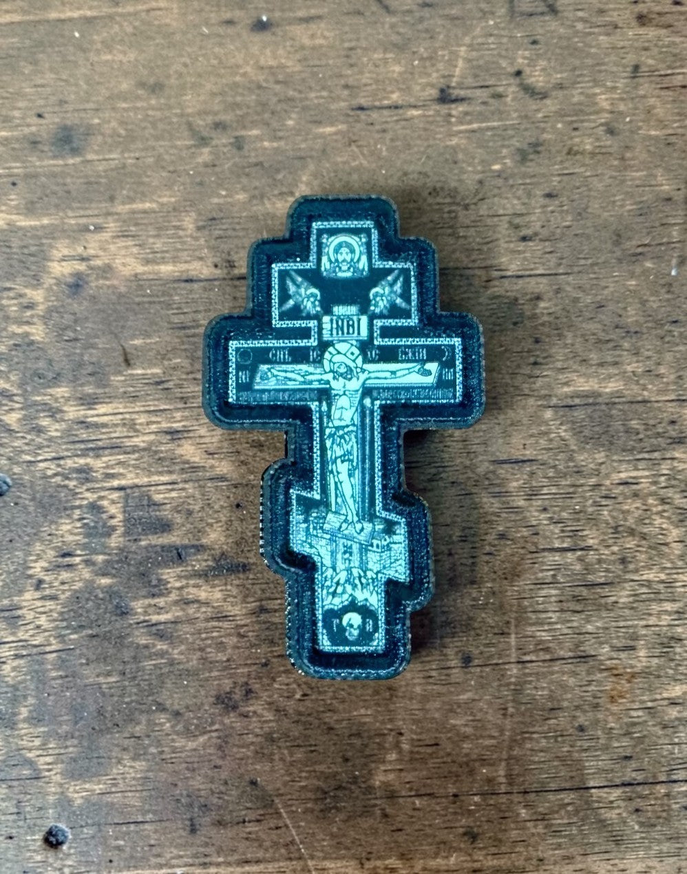 Orthodox Cross - Hook & Loop Patch by Korpus Vyshivaniya