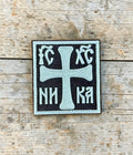 Orthodox IC XC NI KA - Black Color - Hook & Loop Patch
