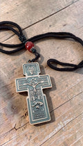 Orthodox Crucifix - Bronze Color - Stainless Steel Cross
