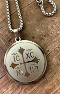 Orthodox IC XC NIKA - Silver Color - Stainless Steel Medallion