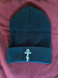 Orthodox Cross Design - Black Color - Beanie Hat